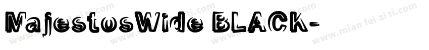 MajestosWide BLACK字体转换